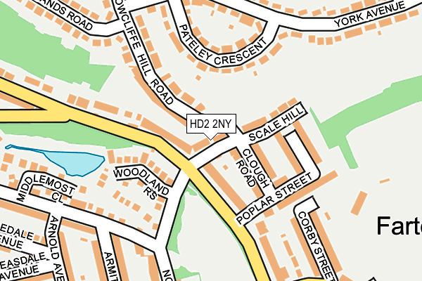 HD2 2NY map - OS OpenMap – Local (Ordnance Survey)