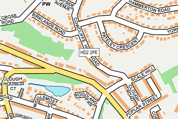 HD2 2PE map - OS OpenMap – Local (Ordnance Survey)