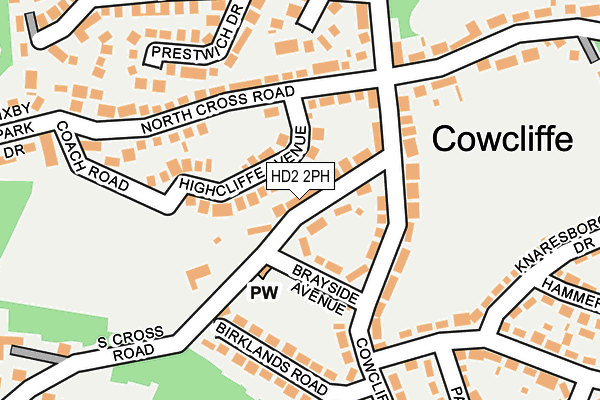 HD2 2PH map - OS OpenMap – Local (Ordnance Survey)