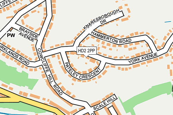 HD2 2PP map - OS OpenMap – Local (Ordnance Survey)