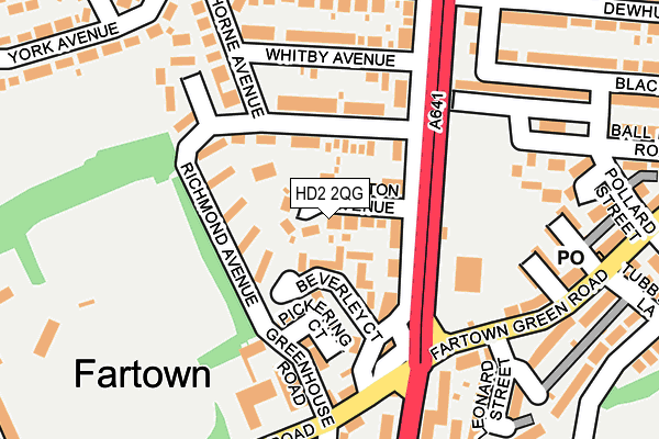 HD2 2QG map - OS OpenMap – Local (Ordnance Survey)