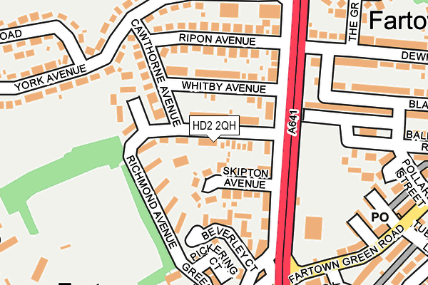 HD2 2QH map - OS OpenMap – Local (Ordnance Survey)