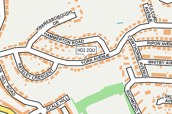 HD2 2QU map - OS OpenMap – Local (Ordnance Survey)