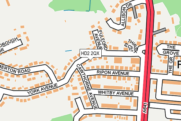 HD2 2QX map - OS OpenMap – Local (Ordnance Survey)