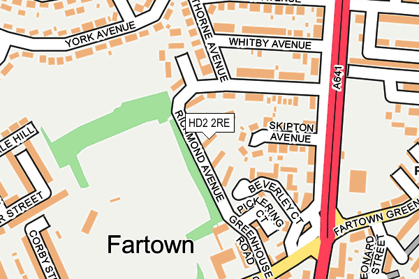 HD2 2RE map - OS OpenMap – Local (Ordnance Survey)