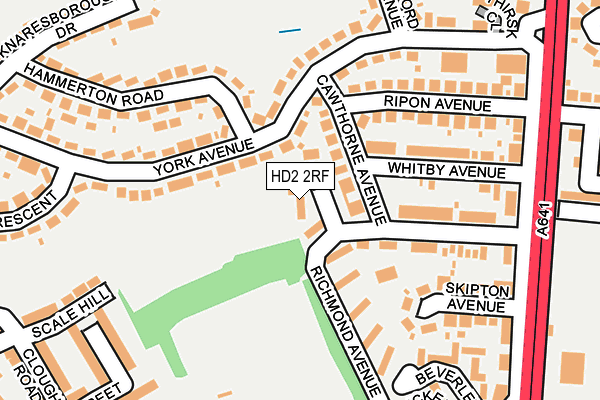 HD2 2RF map - OS OpenMap – Local (Ordnance Survey)