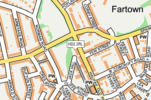 HD2 2RL map - OS OpenMap – Local (Ordnance Survey)