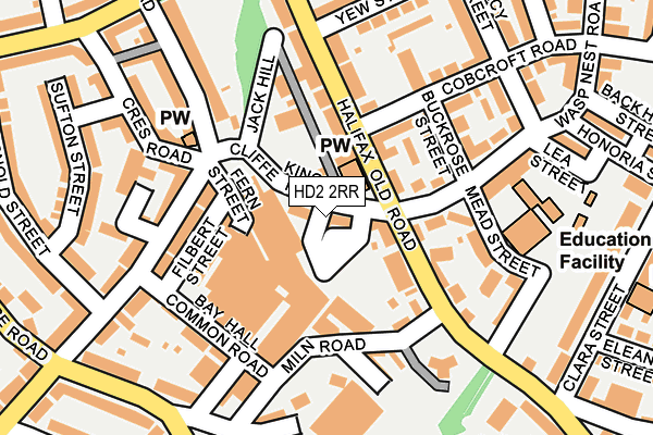 HD2 2RR map - OS OpenMap – Local (Ordnance Survey)