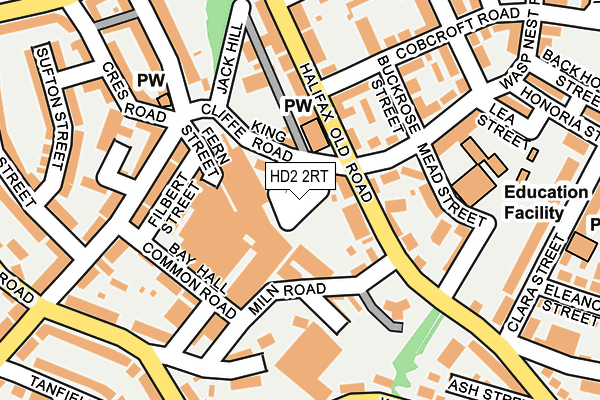 HD2 2RT map - OS OpenMap – Local (Ordnance Survey)
