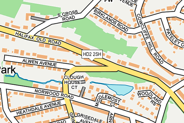 HD2 2SH map - OS OpenMap – Local (Ordnance Survey)