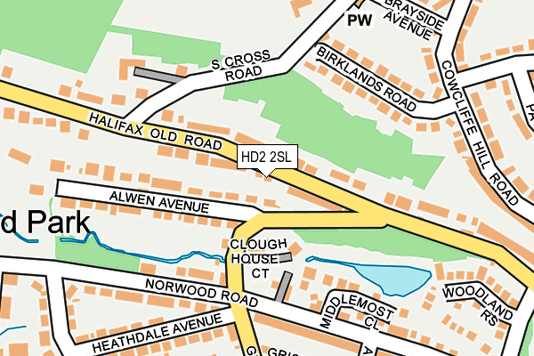 HD2 2SL map - OS OpenMap – Local (Ordnance Survey)