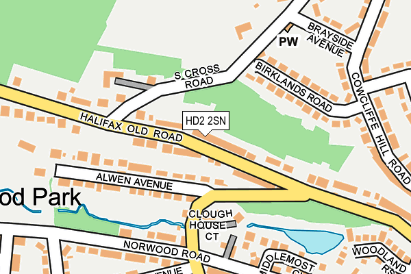 HD2 2SN map - OS OpenMap – Local (Ordnance Survey)