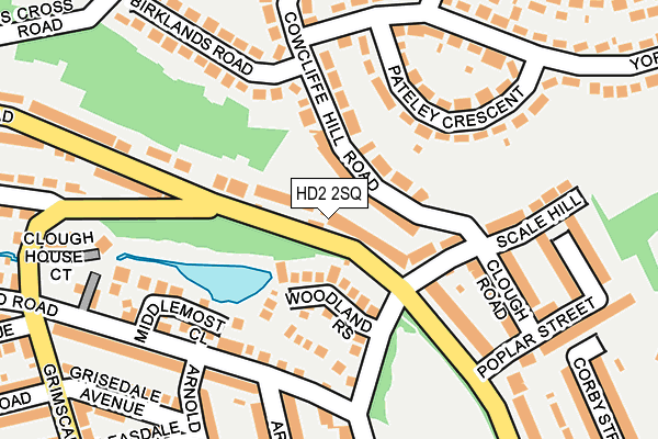 HD2 2SQ map - OS OpenMap – Local (Ordnance Survey)