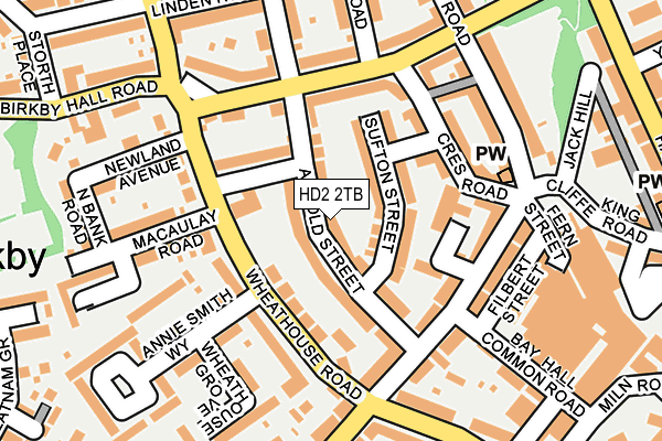 HD2 2TB map - OS OpenMap – Local (Ordnance Survey)