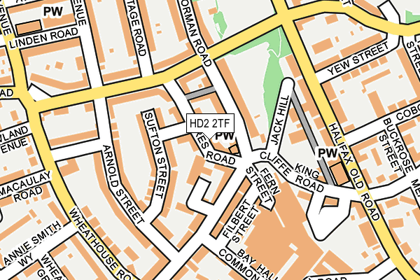 HD2 2TF map - OS OpenMap – Local (Ordnance Survey)