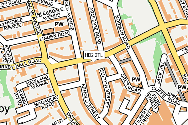 HD2 2TL map - OS OpenMap – Local (Ordnance Survey)