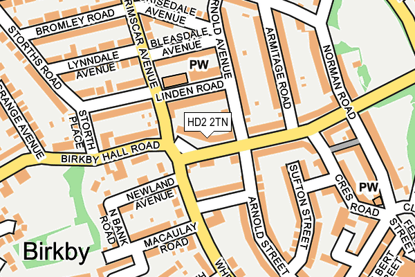 HD2 2TN map - OS OpenMap – Local (Ordnance Survey)