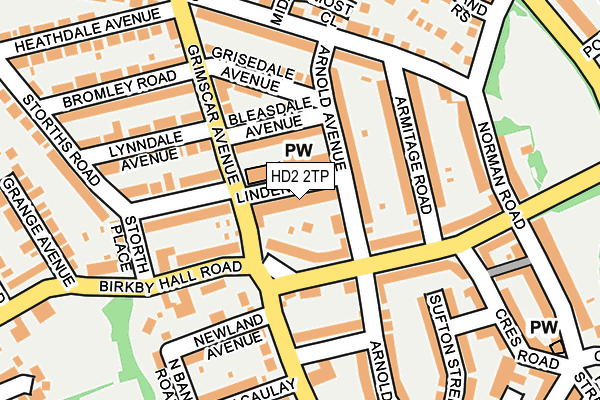 HD2 2TP map - OS OpenMap – Local (Ordnance Survey)
