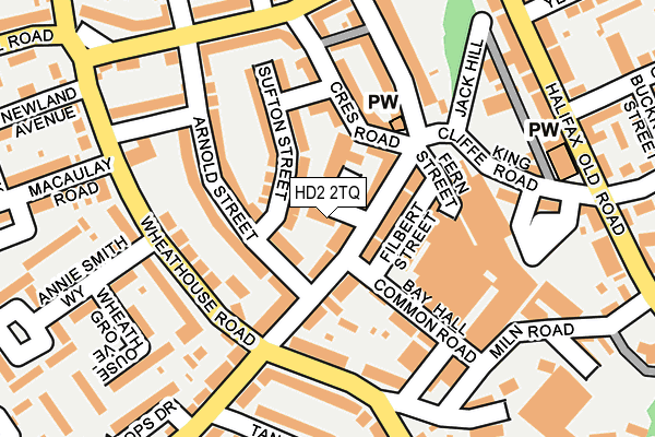 HD2 2TQ map - OS OpenMap – Local (Ordnance Survey)