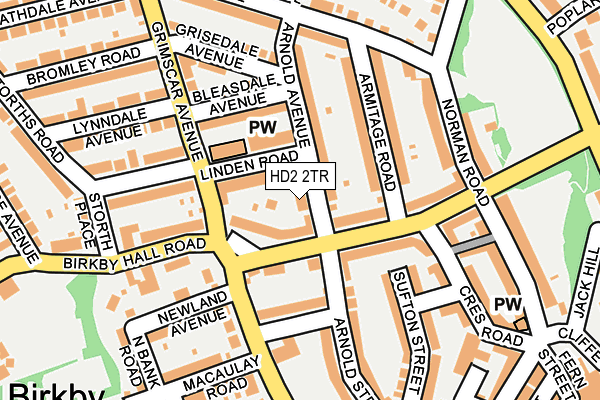 HD2 2TR map - OS OpenMap – Local (Ordnance Survey)
