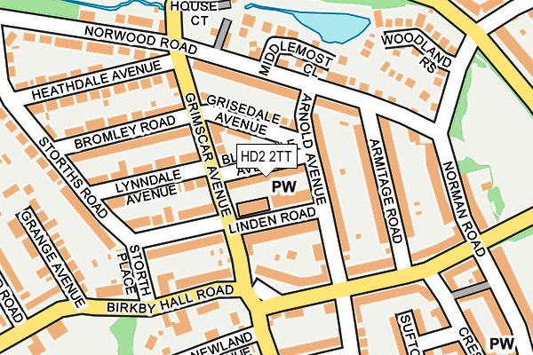 HD2 2TT map - OS OpenMap – Local (Ordnance Survey)