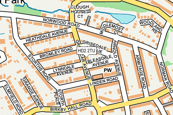 HD2 2TU map - OS OpenMap – Local (Ordnance Survey)