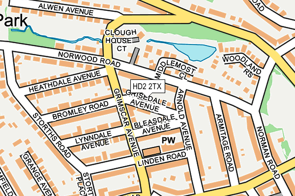 HD2 2TX map - OS OpenMap – Local (Ordnance Survey)