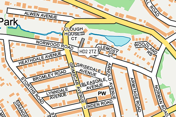 HD2 2TZ map - OS OpenMap – Local (Ordnance Survey)