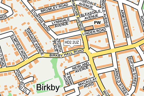 HD2 2UZ map - OS OpenMap – Local (Ordnance Survey)