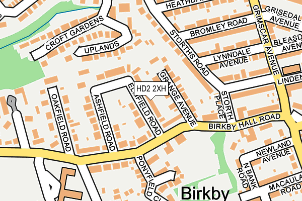 HD2 2XH map - OS OpenMap – Local (Ordnance Survey)