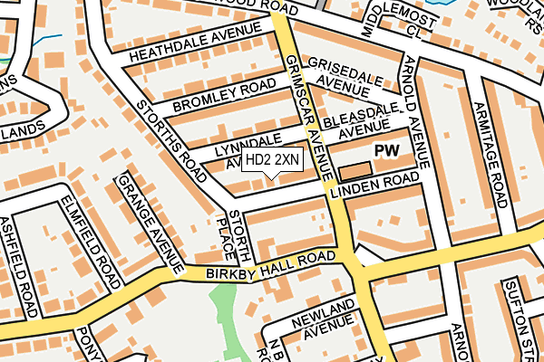 HD2 2XN map - OS OpenMap – Local (Ordnance Survey)