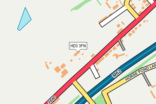 HD3 3FN map - OS OpenMap – Local (Ordnance Survey)