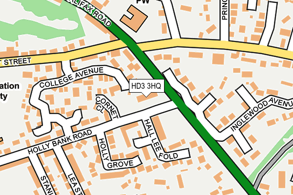 HD3 3HQ map - OS OpenMap – Local (Ordnance Survey)