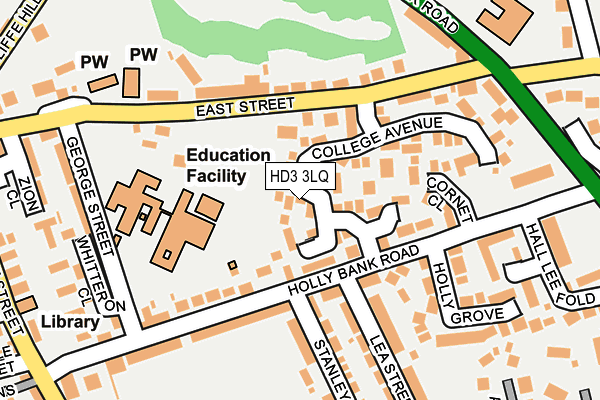 HD3 3LQ map - OS OpenMap – Local (Ordnance Survey)