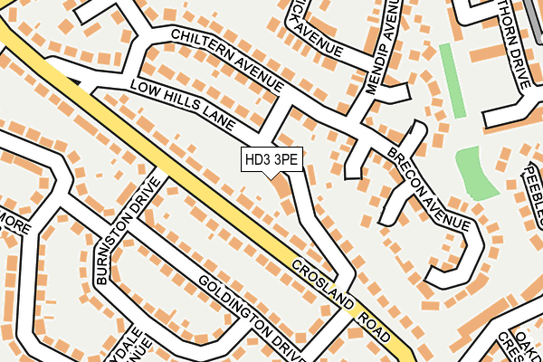 HD3 3PE map - OS OpenMap – Local (Ordnance Survey)