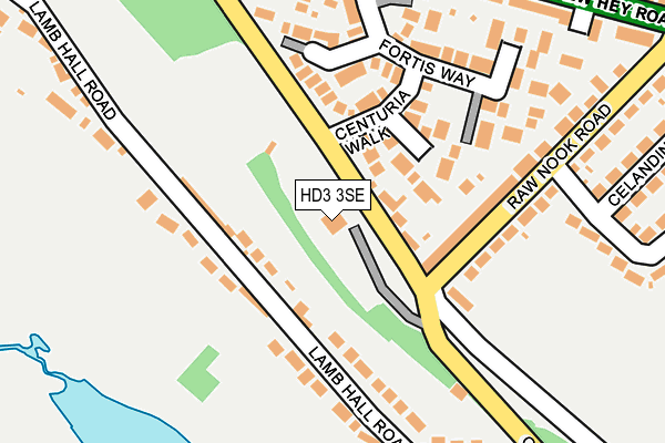 HD3 3SE map - OS OpenMap – Local (Ordnance Survey)
