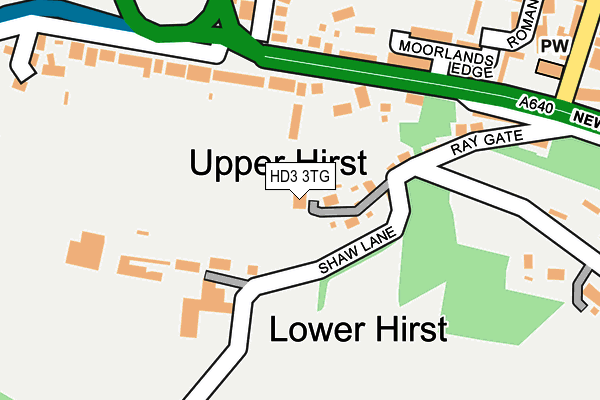 HD3 3TG map - OS OpenMap – Local (Ordnance Survey)