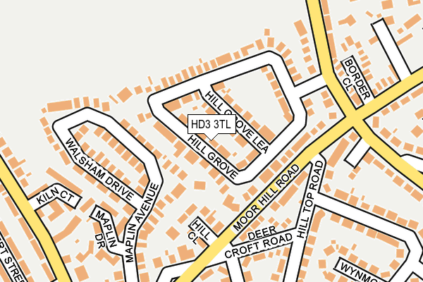HD3 3TL map - OS OpenMap – Local (Ordnance Survey)