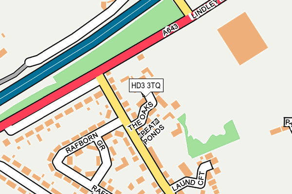 HD3 3TQ map - OS OpenMap – Local (Ordnance Survey)