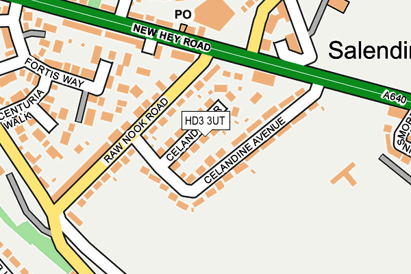 HD3 3UT map - OS OpenMap – Local (Ordnance Survey)