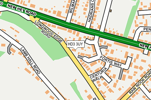 HD3 3UY map - OS OpenMap – Local (Ordnance Survey)