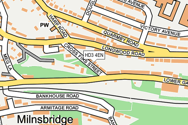 HD3 4EN map - OS OpenMap – Local (Ordnance Survey)