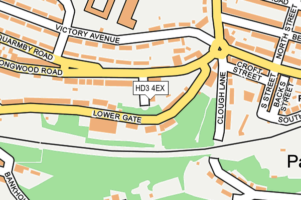 HD3 4EX map - OS OpenMap – Local (Ordnance Survey)