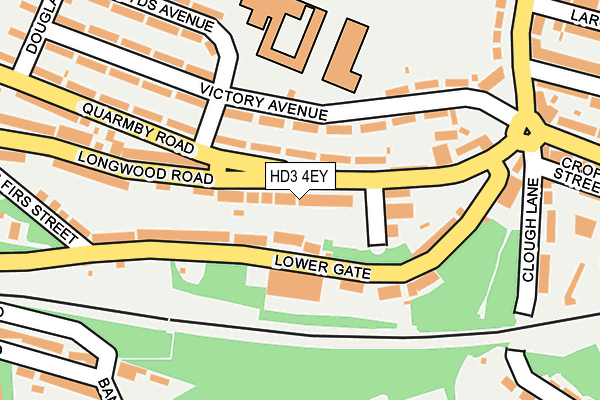 HD3 4EY map - OS OpenMap – Local (Ordnance Survey)