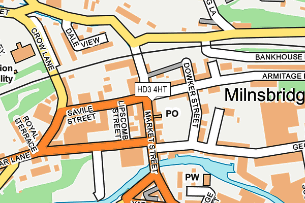 HD3 4HT map - OS OpenMap – Local (Ordnance Survey)