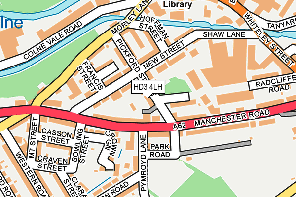 HD3 4LH map - OS OpenMap – Local (Ordnance Survey)