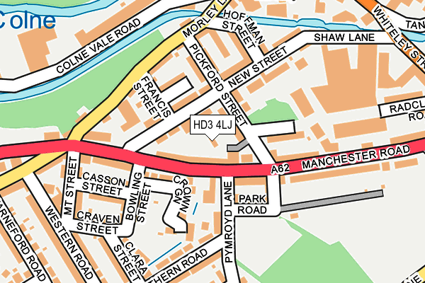 HD3 4LJ map - OS OpenMap – Local (Ordnance Survey)