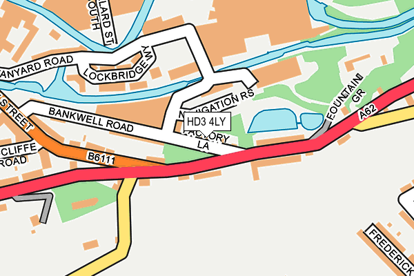 HD3 4LY map - OS OpenMap – Local (Ordnance Survey)