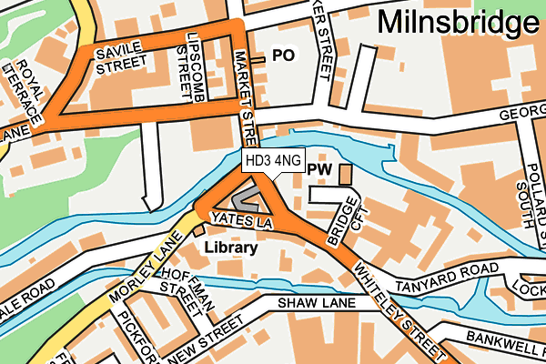 HD3 4NG map - OS OpenMap – Local (Ordnance Survey)