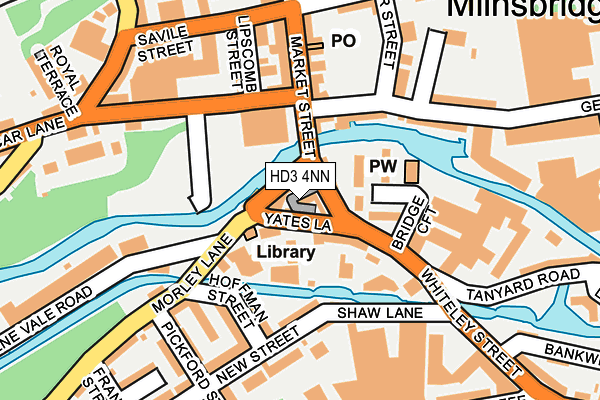 HD3 4NN map - OS OpenMap – Local (Ordnance Survey)